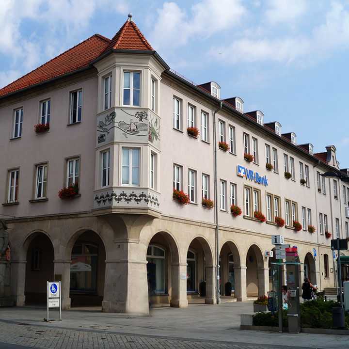 Bild vom Gebäude der Hauptstelle VR-Bank Uckermark-Randow eG Prenzlau