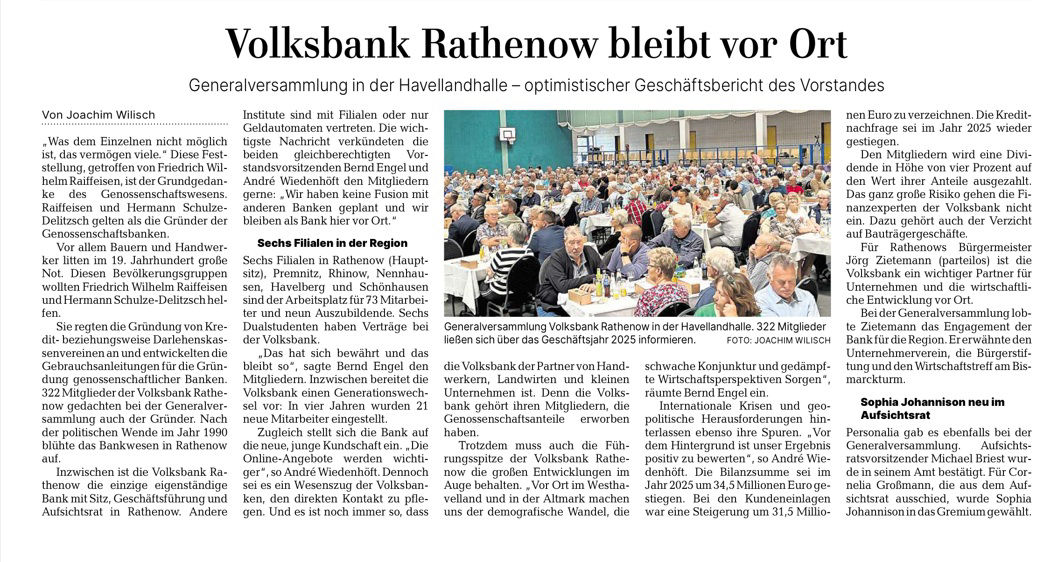 Foto unserer Generalversammlung