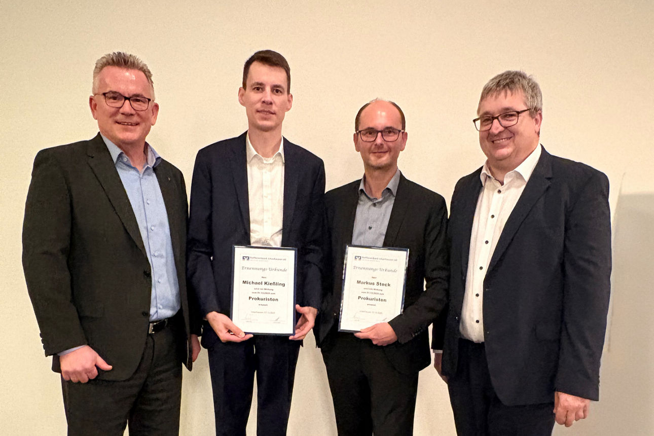 Raiffeisenbank Ichenhausen ernennt zwei neue Prokuristen