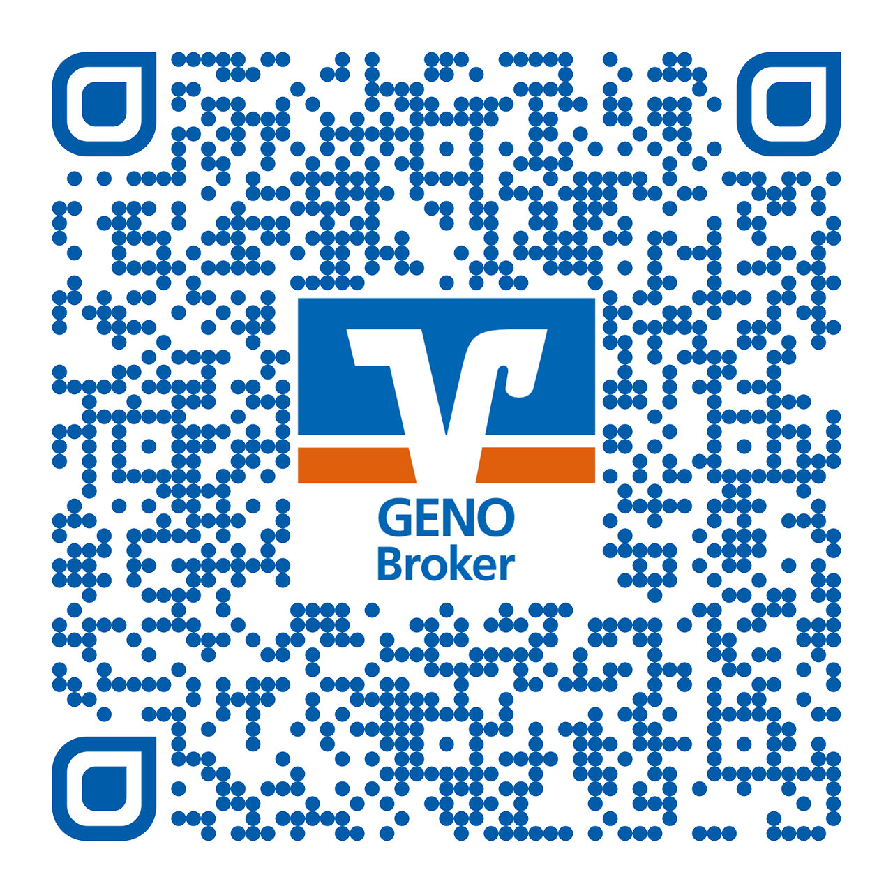 QR-Code zum Download der GENO Broker App für Apple