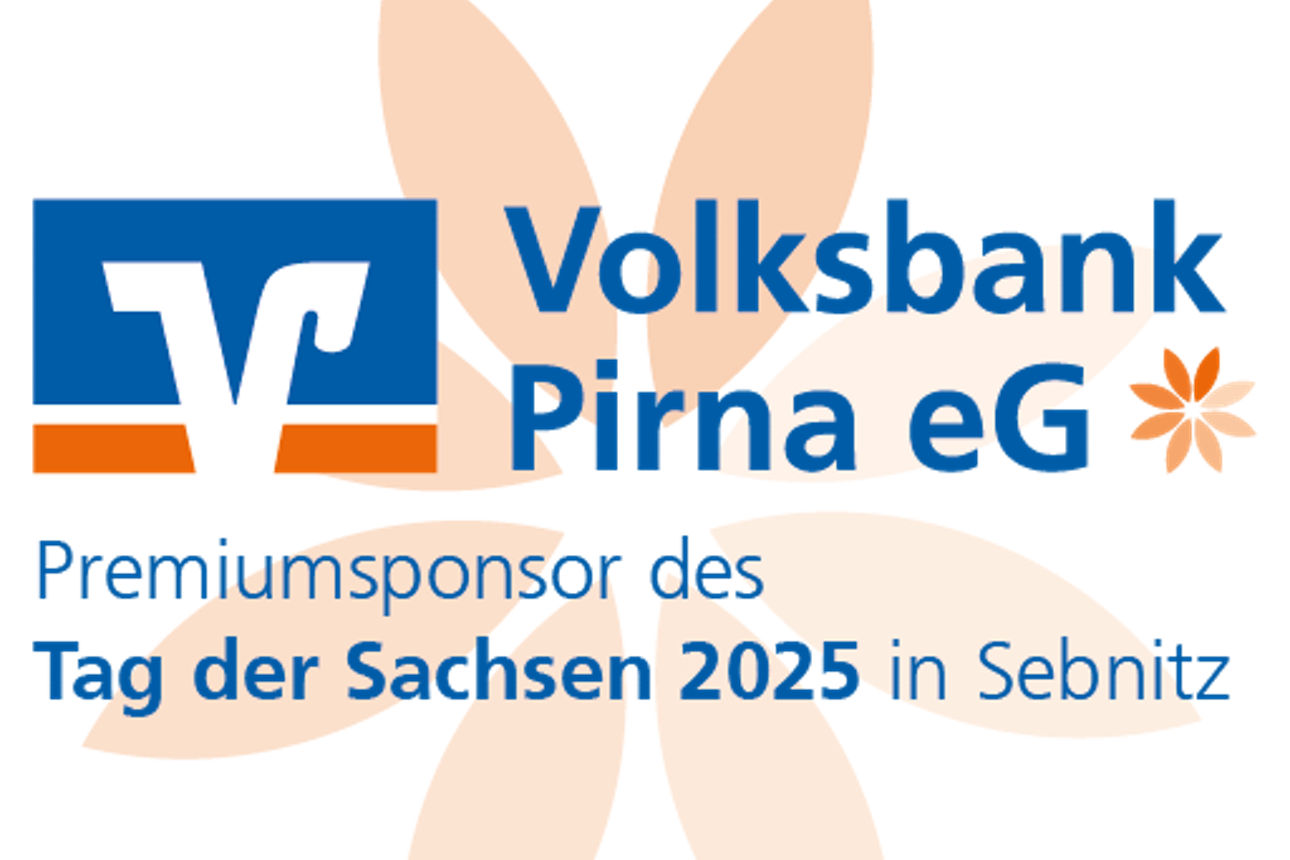 Logo Volksbank Pirna eG - Premiumsponsor Tag der Sachsen