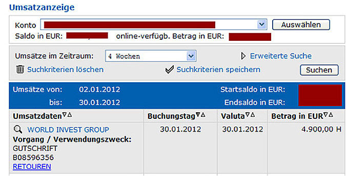 Screenshot Rücküberweisung 2