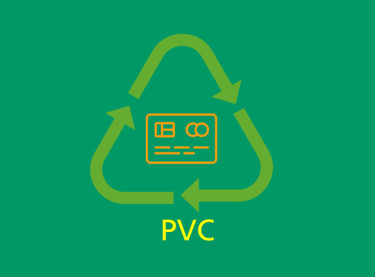 Icon mit Recyclingkreislauf Karte