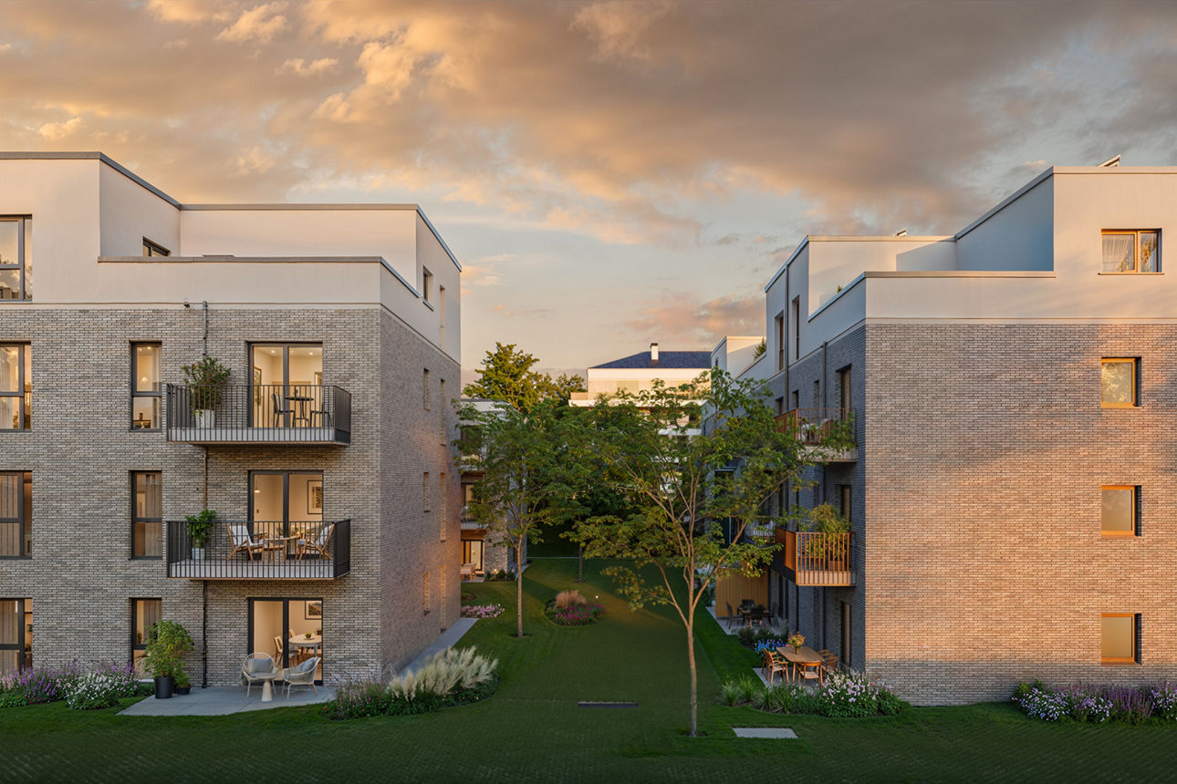 Visualisierung der neuen Immobilien Siedlung in Hamburg Rahlstedt