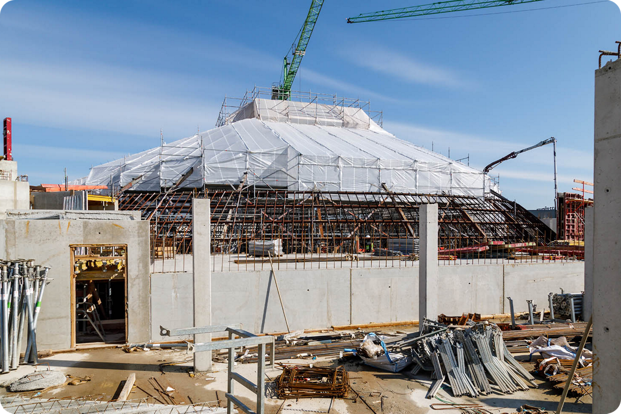 Großbaustelle des Paradome