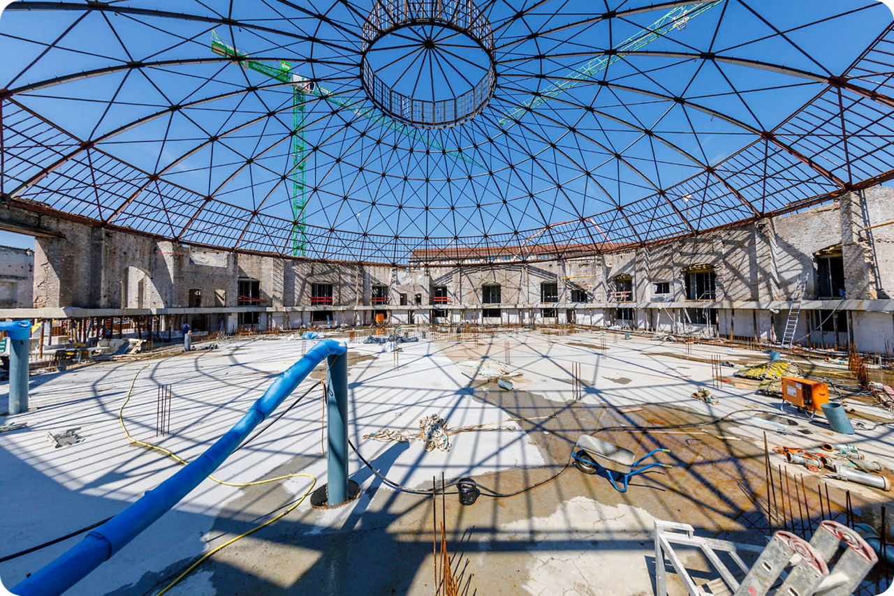 Baustelle des Paradomes