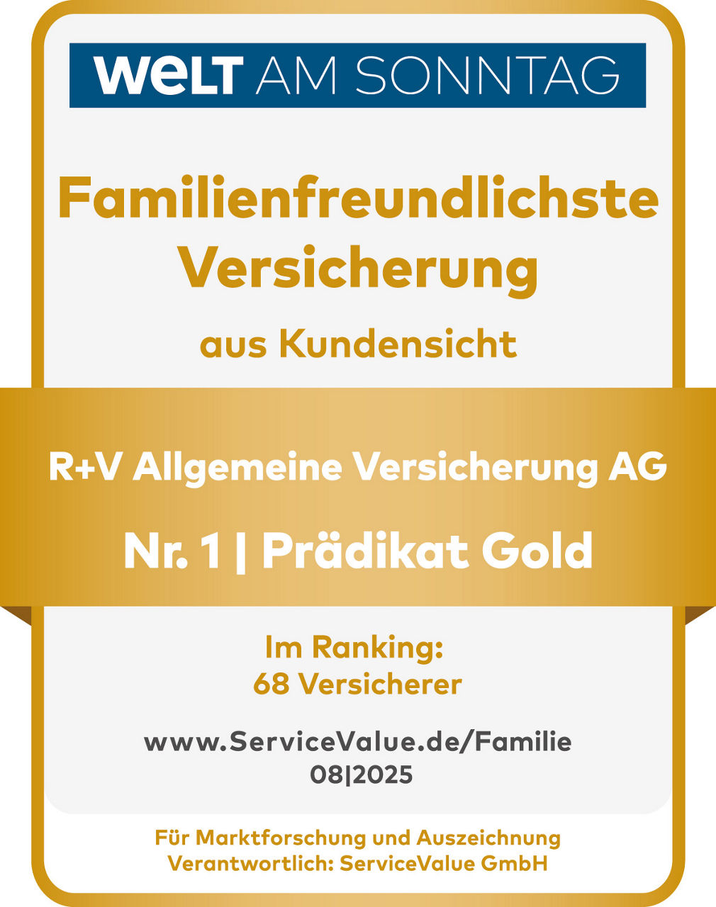 Auszeichnung der Welt am Sonntag