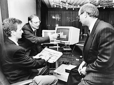 Fotografie Anwendung alter Computer Systeme