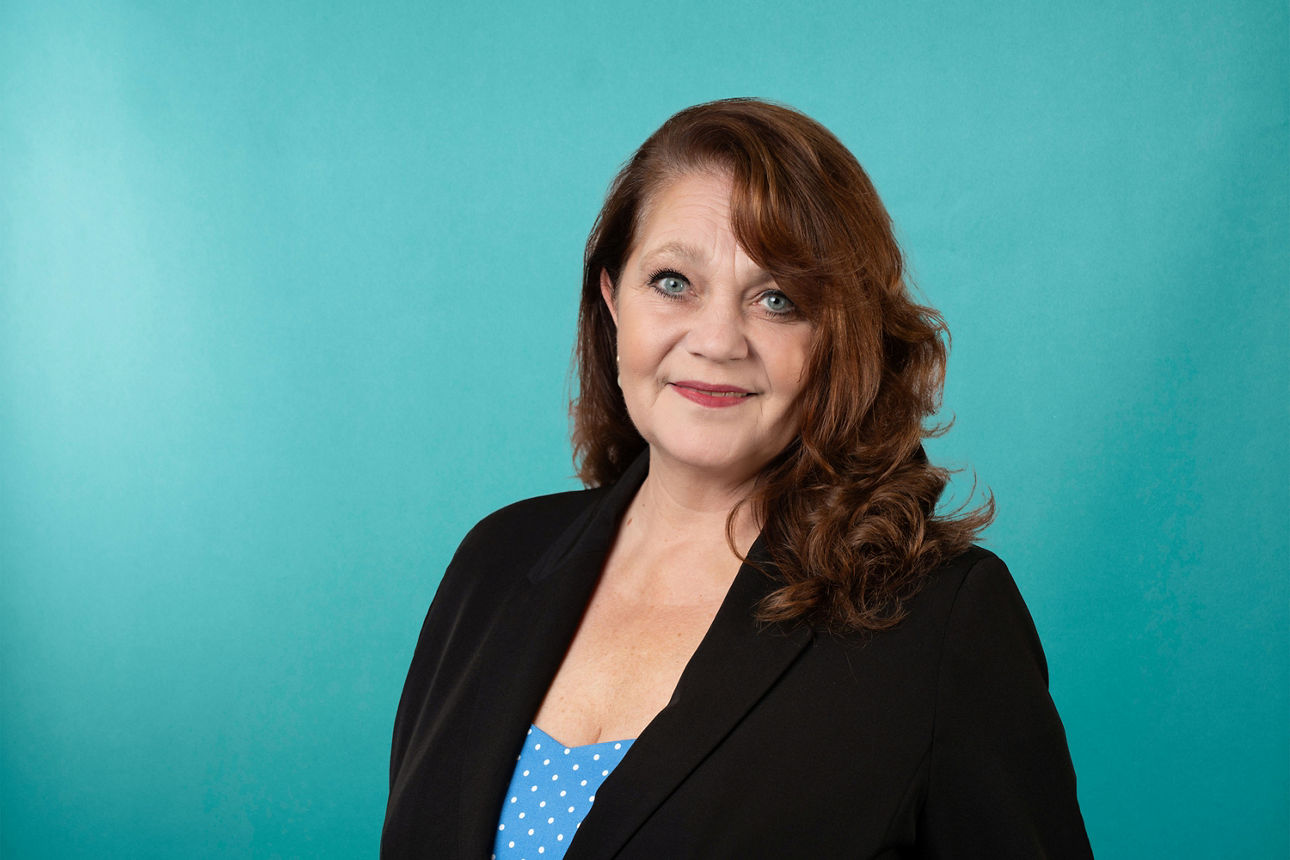 Porträt von Sabine Guhr - Marktunterstützung Firmenkundenbei der VR RegionalBank