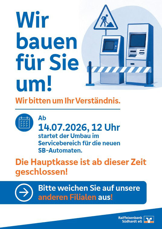Grafik zum Umbau der Bank