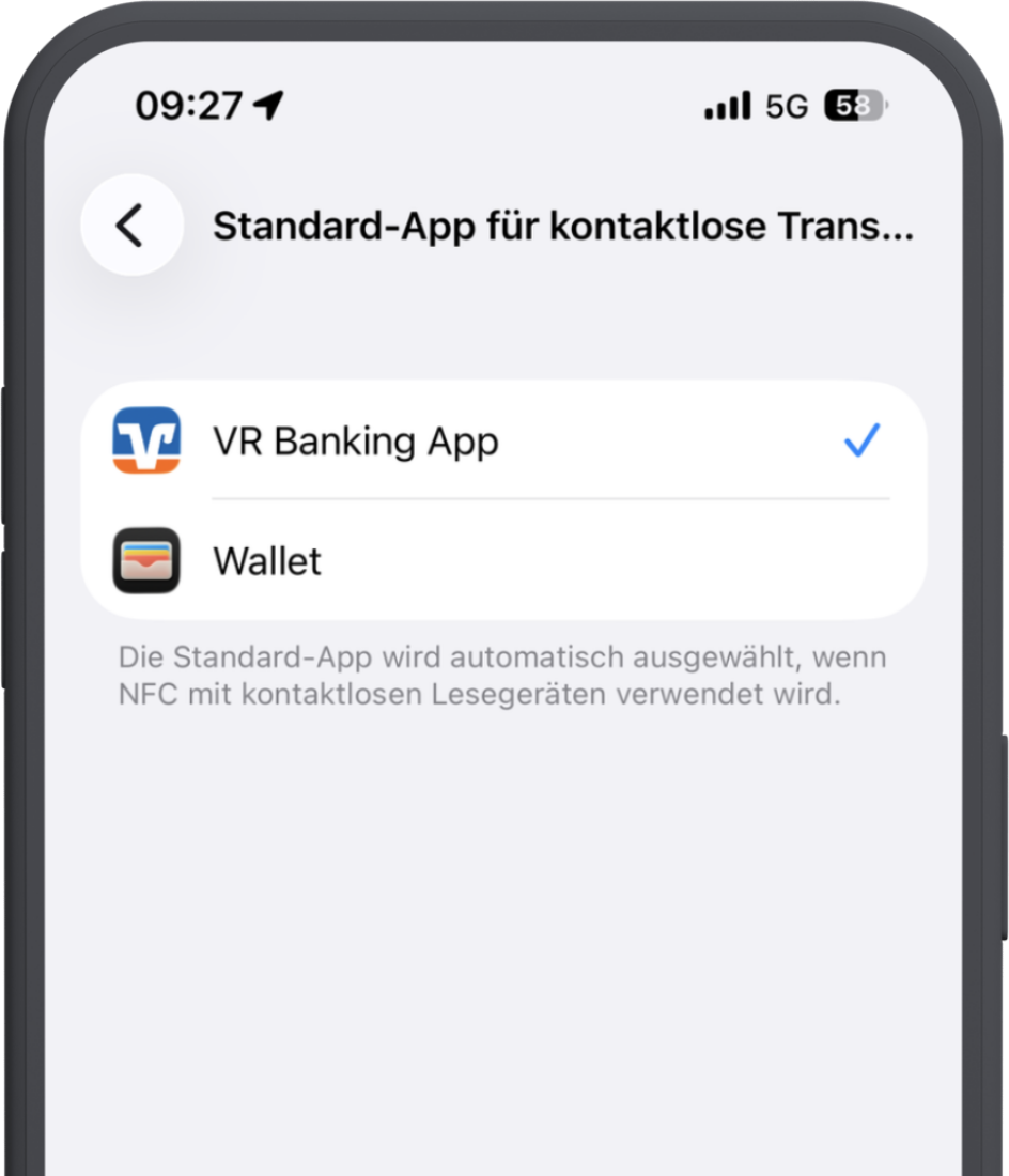 Screenshot von Systemeinstellungen IOS