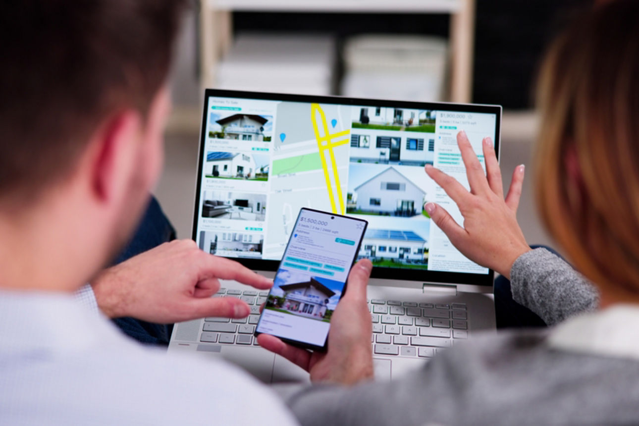 Leute die Immobilien im Internet suchen