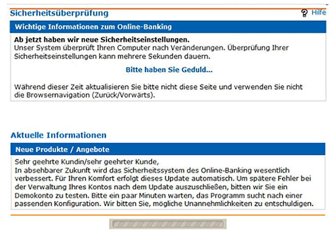 Beispiel 2 Sicherheitsabfrage