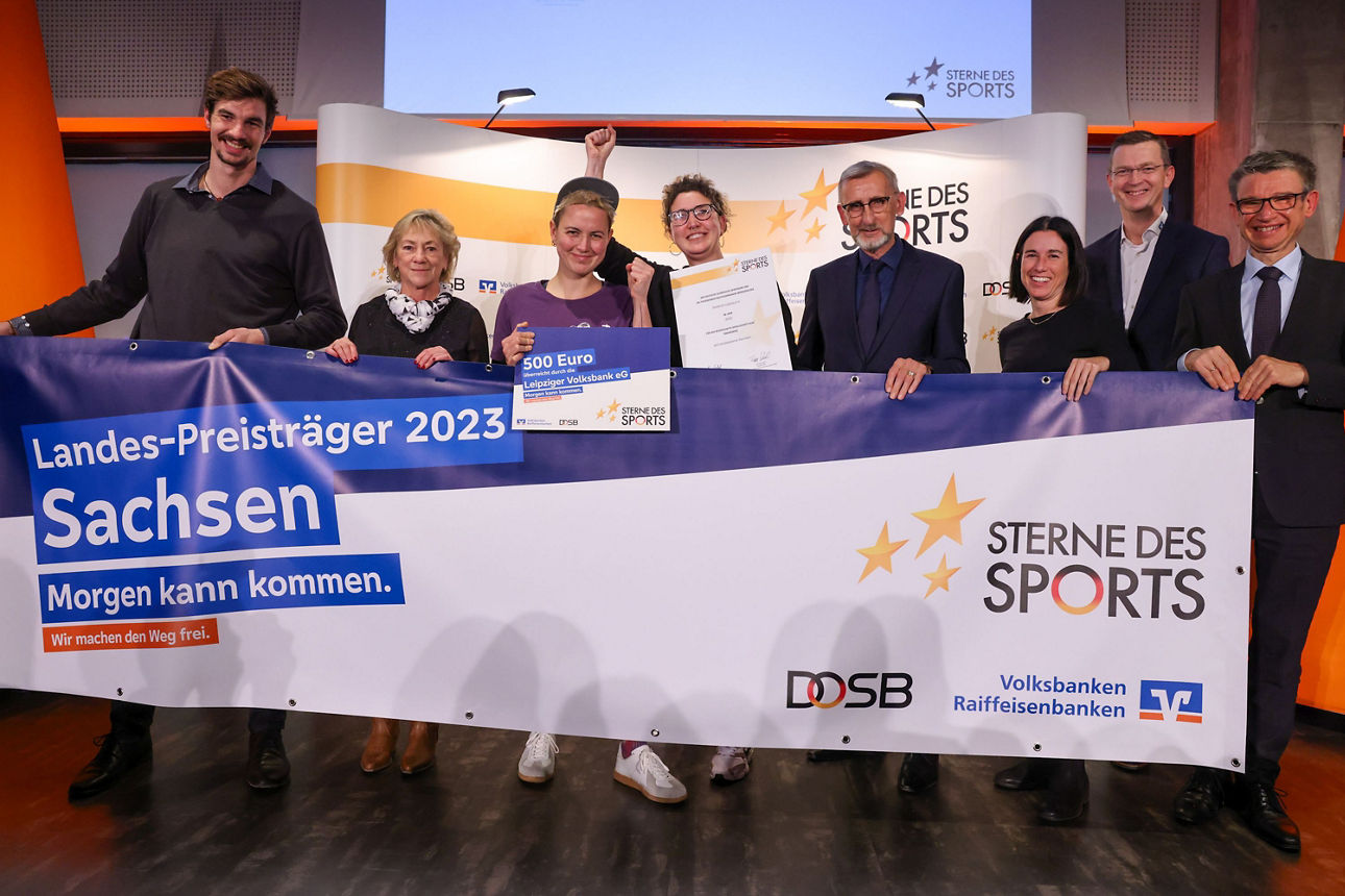 Preisverleihung Sterne des Sports in Silber für das Land Sachsen