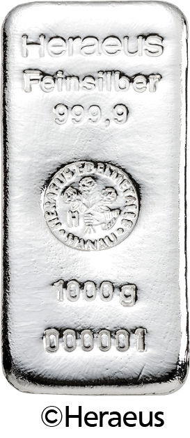 Silberbarren 1.000 g