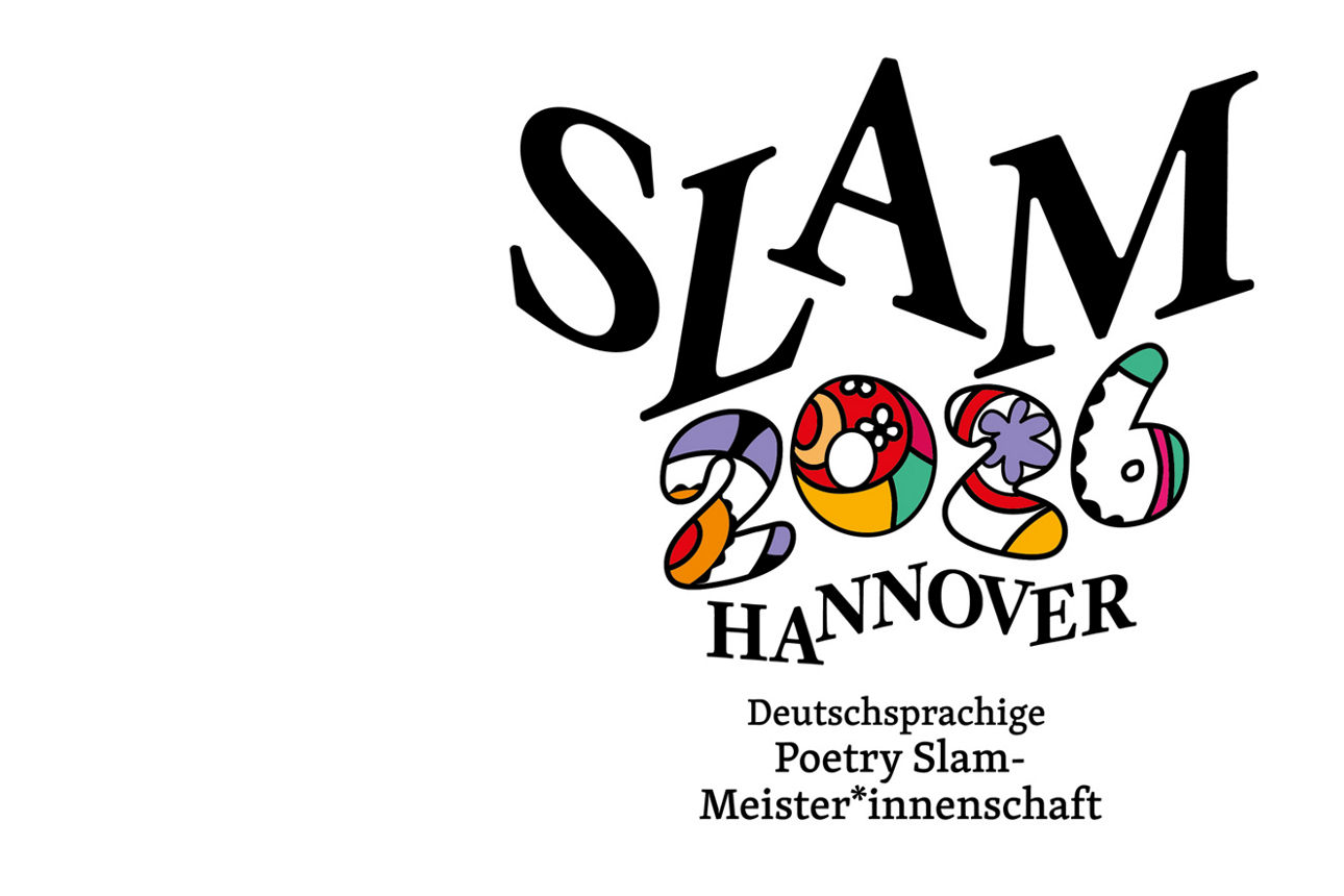 Buntes Logo mit dem Schriftzug Slam 2026 Hannover.