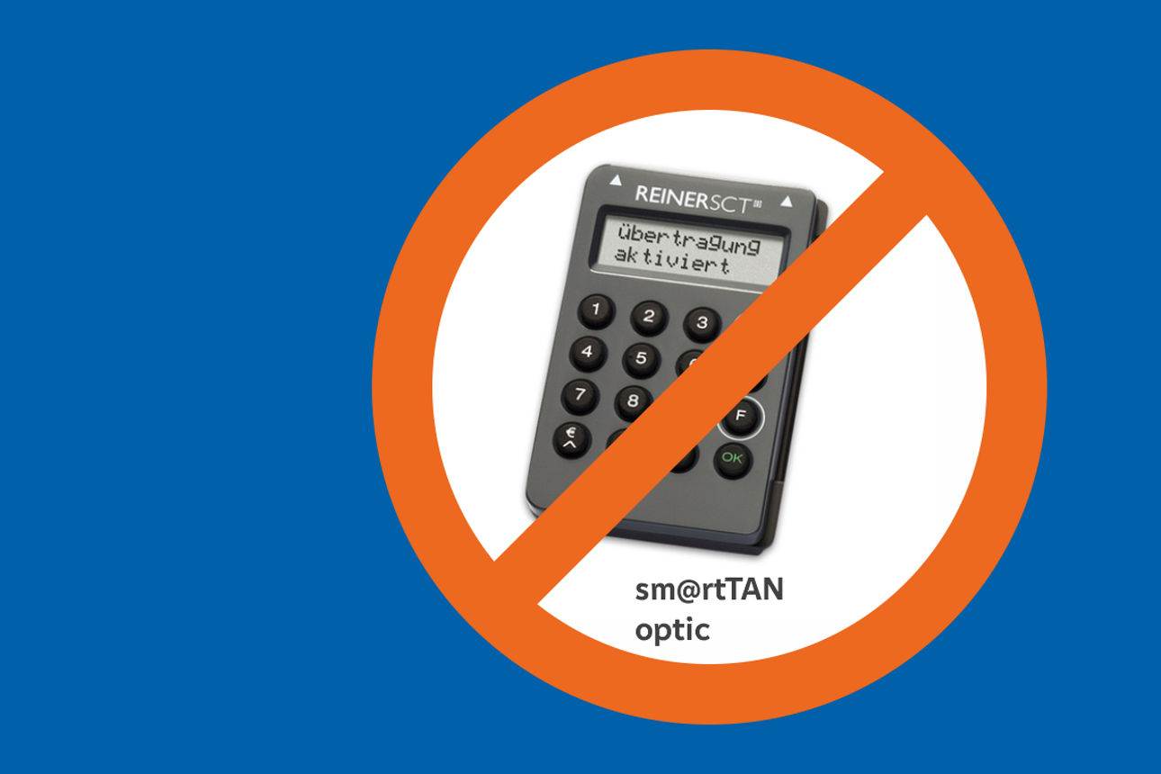 Symbolbild für Abschaltung sm@rt TAN optic