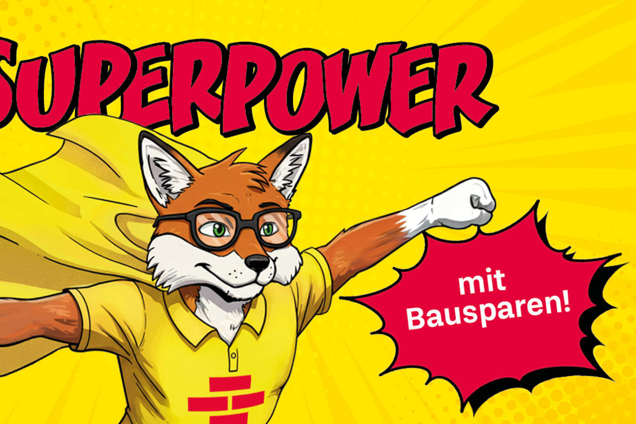 Fuchsmotiv von Schwäbisch Hall zur Aktion Superkraft fürs Eigenheim