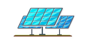 Zeichnung einer Solaranlage mit drei Kollektoren