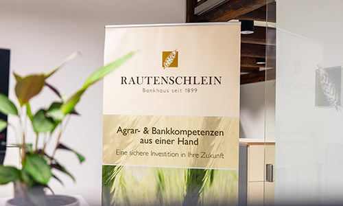 Foto eines Rautenschlein Rollups