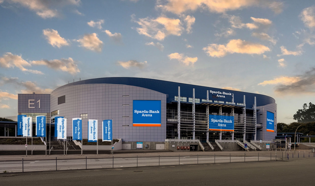 Visualisierung der Sparda-Bank Arena in 2027