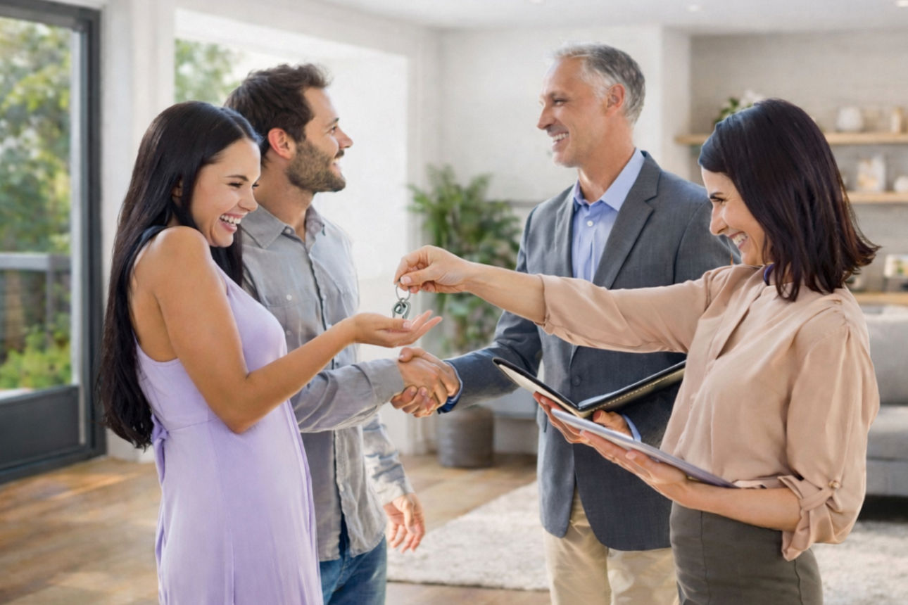 Abbildung eines professionellem Immobilienverkaufs