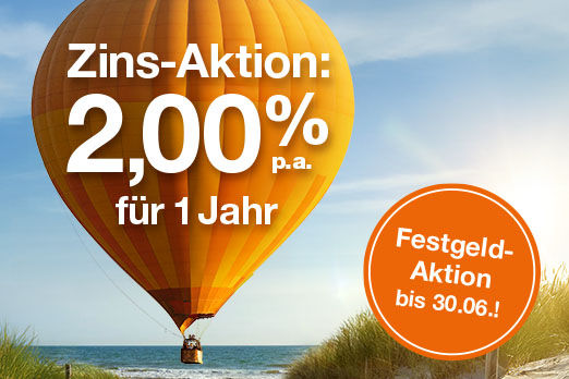 Aktionsmotiv Festgeld-Zinsaktion