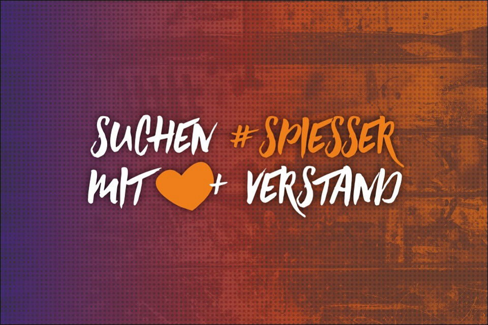 Grafik zeigt den Schriftzug "Suchen #Spießer mit Herz und Verstand"