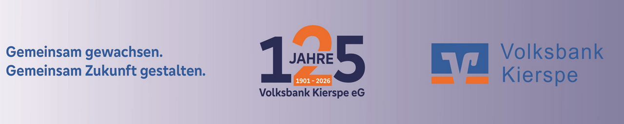 Banner zum Jubiläum 125 Jahre