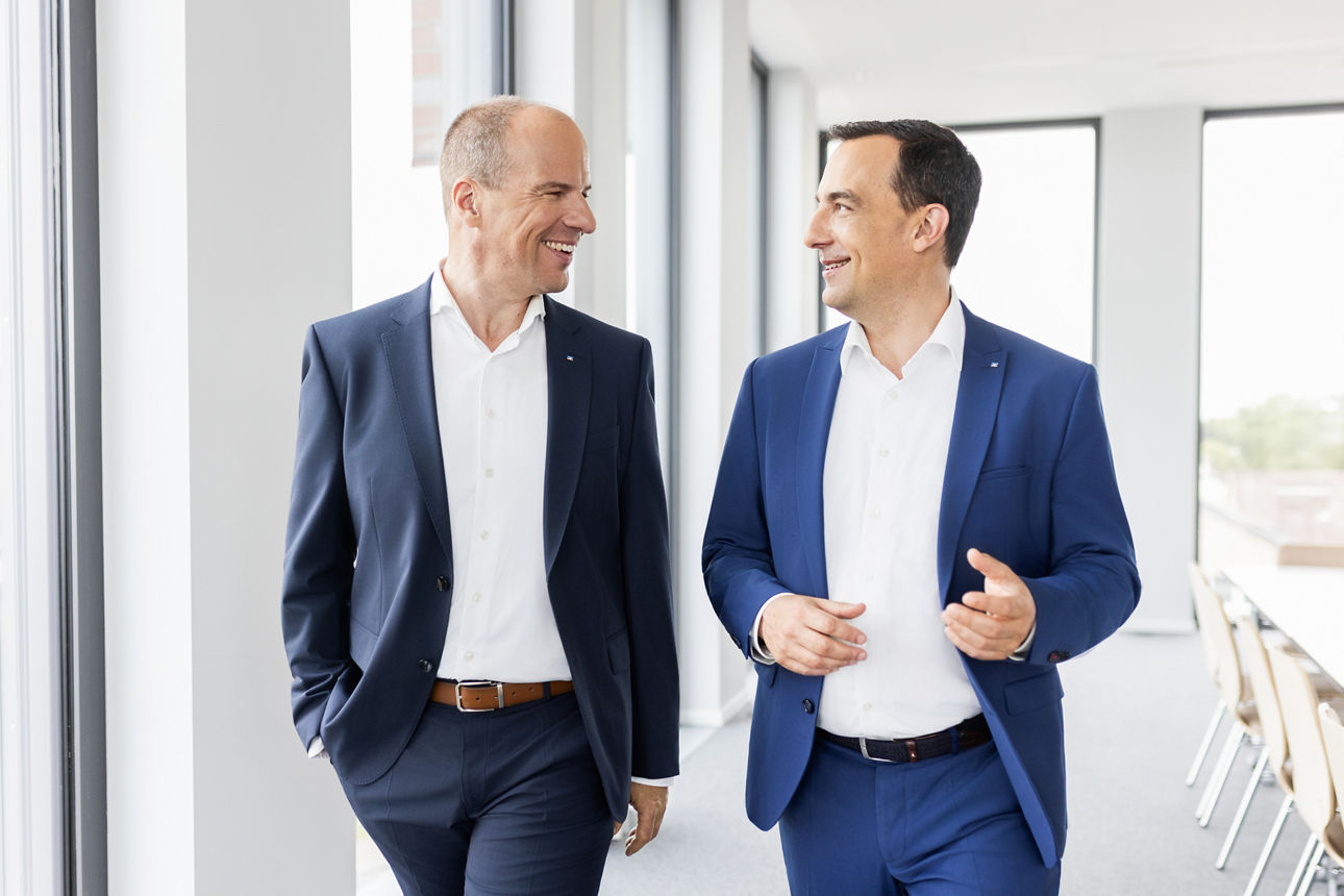 Vorstand Stefan Lohmeier und Niels Pirck