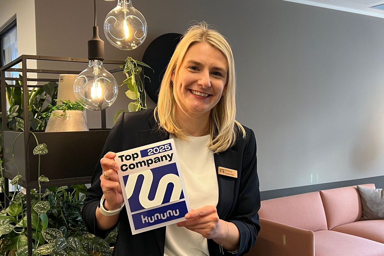 Stefanie mit dem Top Company Award 2025
