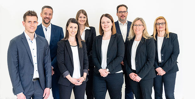 Gruppenbild einiger Mitarbeiter der Volksbank Hochrhein.