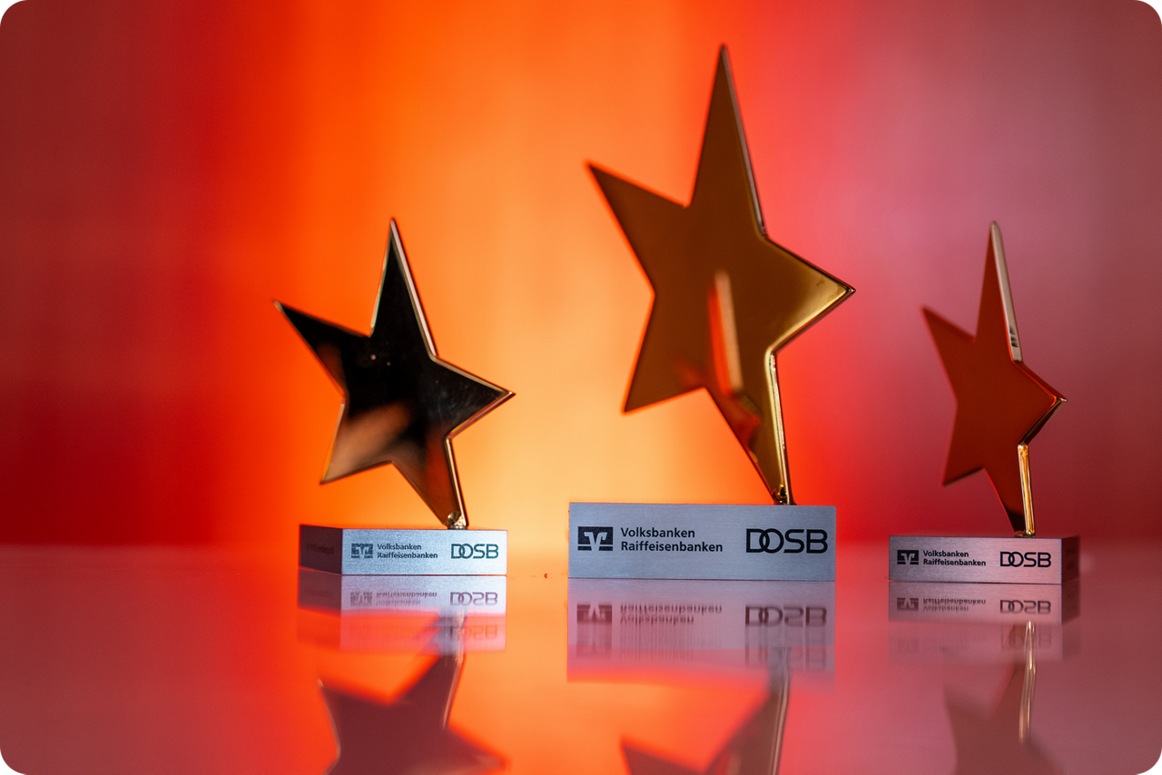 Pokale der Aktion "Sterne des Sports"