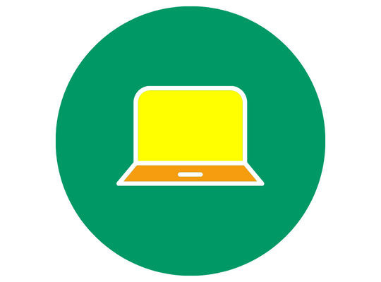 Icon mit Laptop