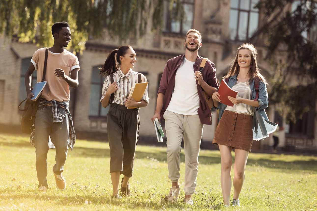 Studenten im Park