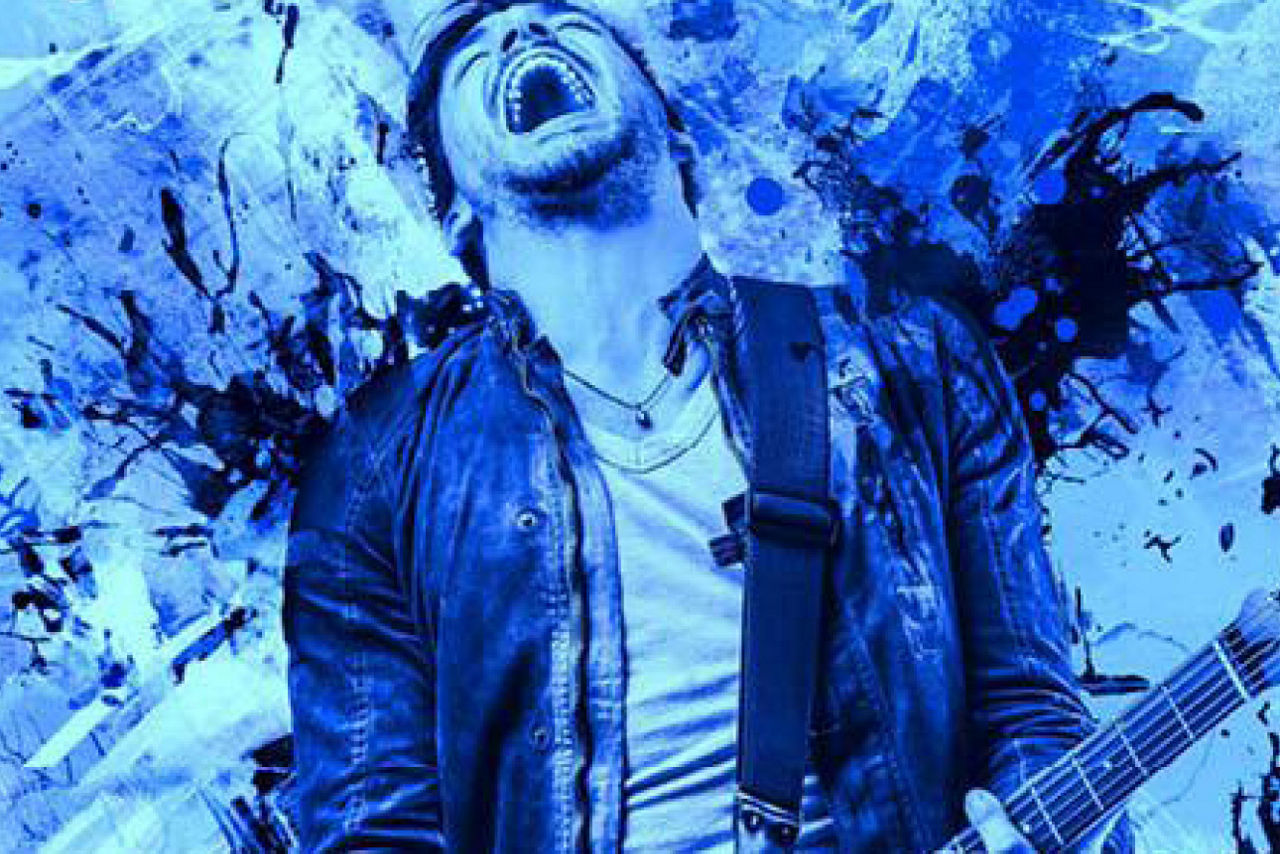 Mann mit Gitarre