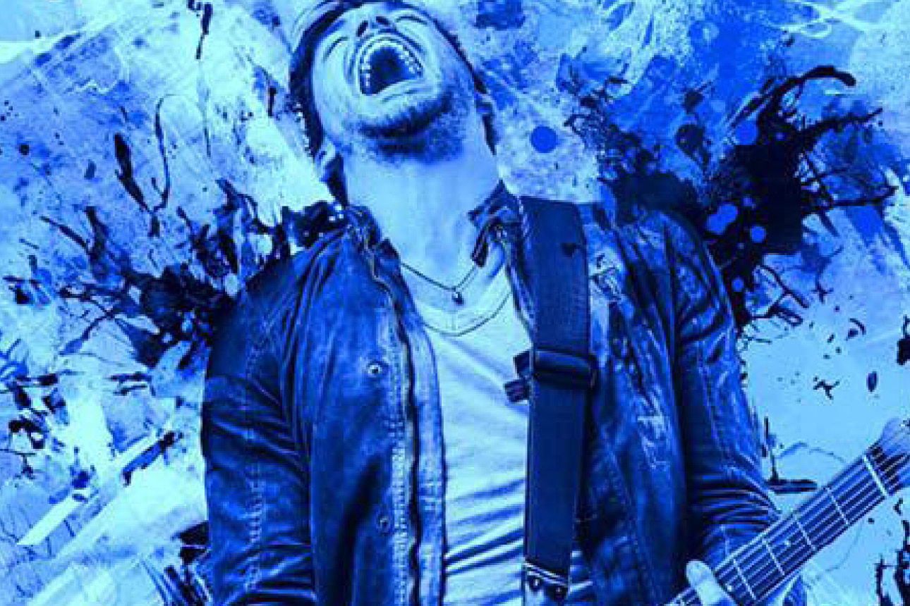 Mann mit Gitarre
