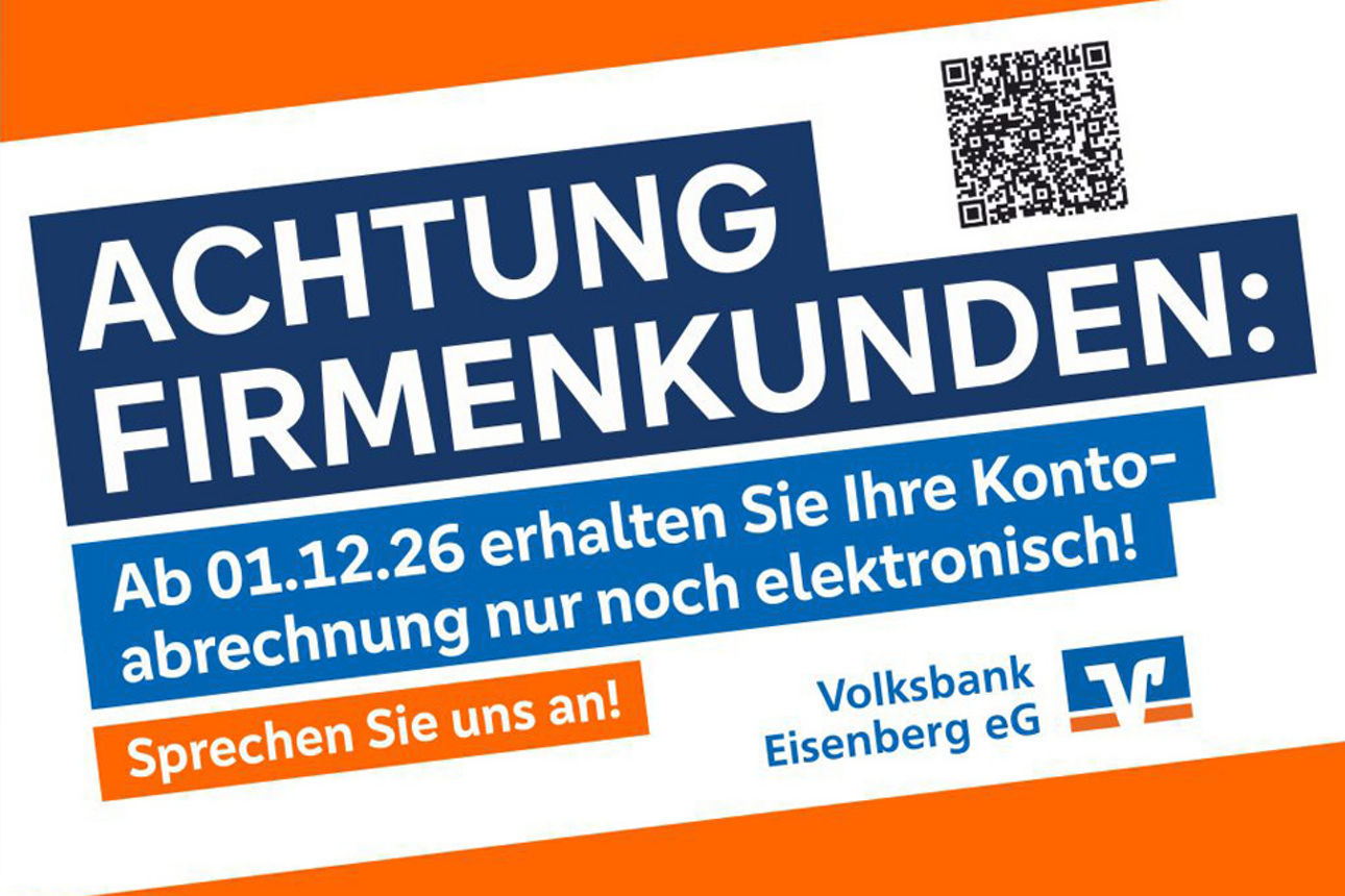 ACHTUNG Firmenkunden! Kontoabrechnung ab 1.12.26 nur noch elektronisch