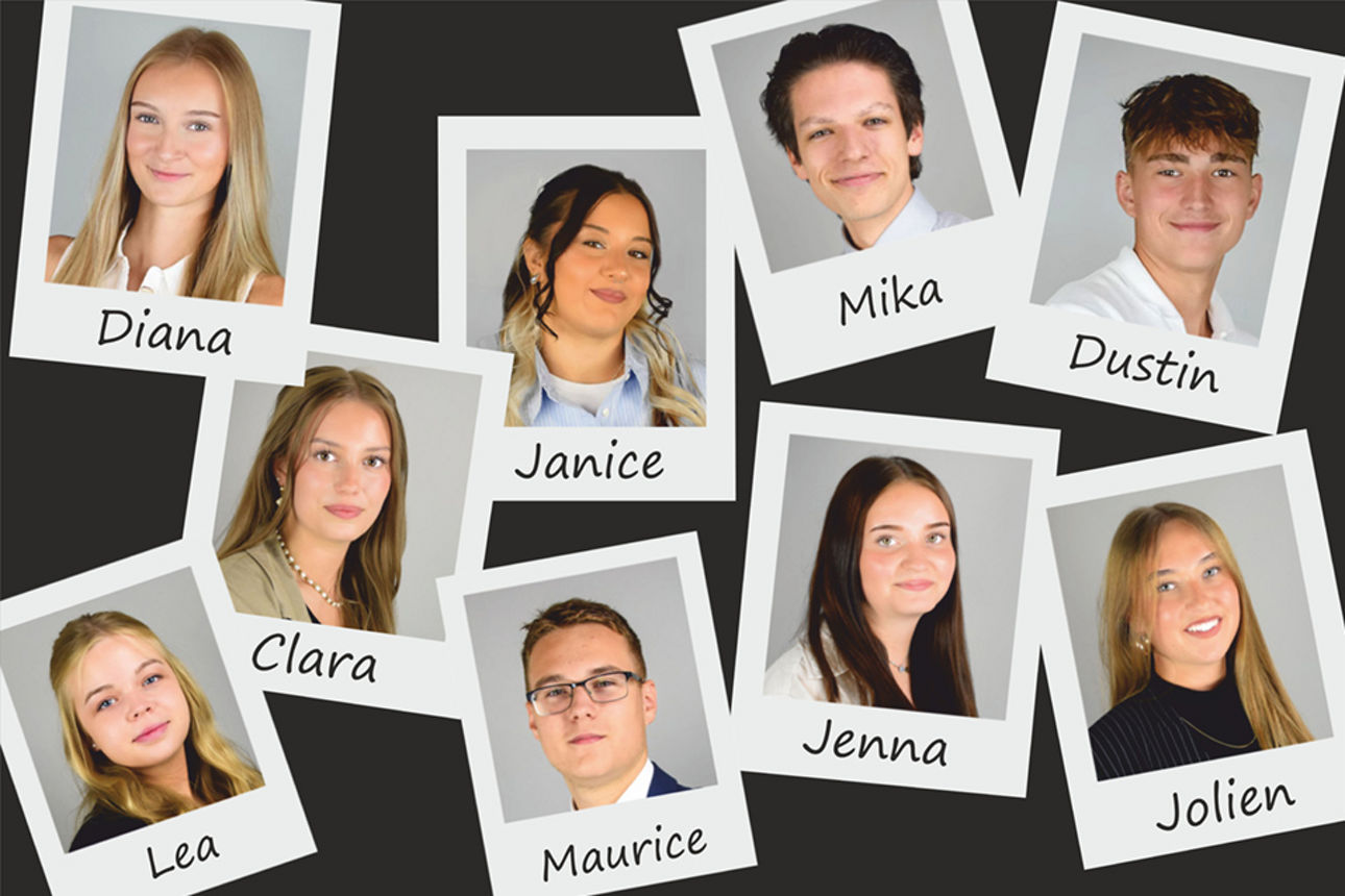 Unsere Azubis bei der Volksbank Eisenberg eG