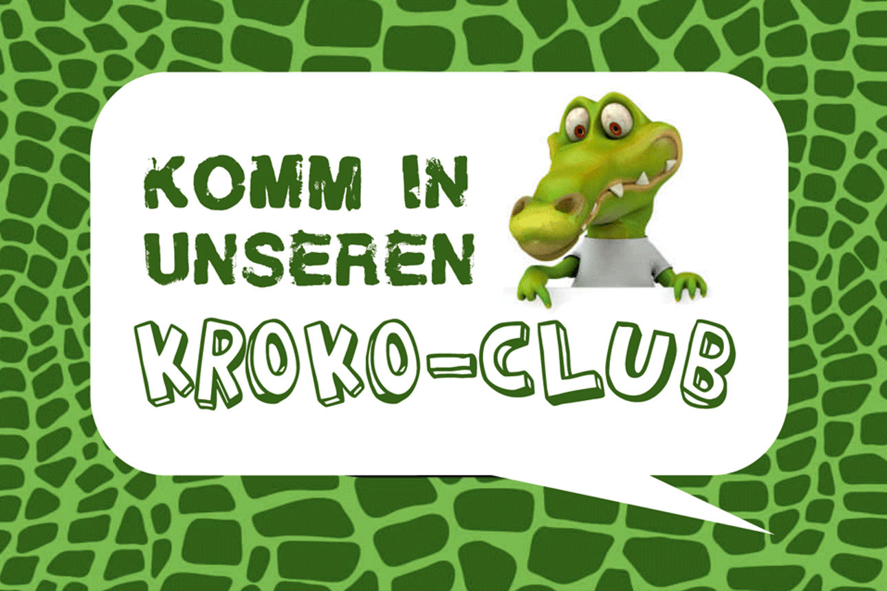 Grafik "Komm in unseren Kroko-Club"