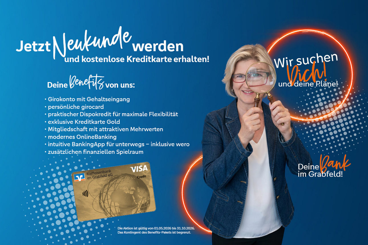 Ein Mann und eine Frau sind suchend abgebildet.