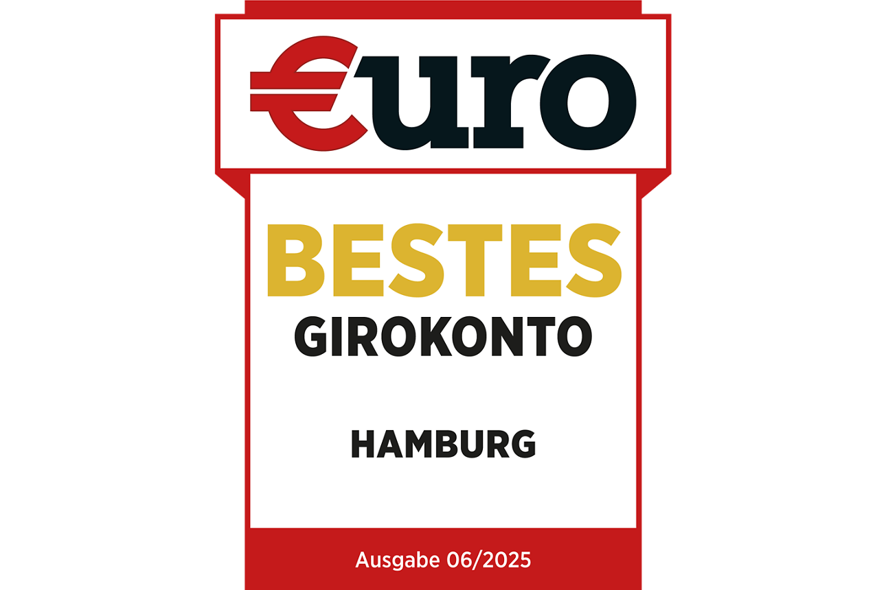 Auszeichnung Sparda Giro als bestes Girokonto in Hamburg 2025
