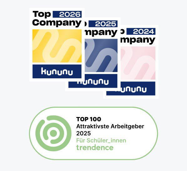 kununu Top Company & trendence Schülerbarometer Siegel