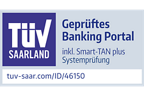 Zum TÜV-Siegel geprüftes Banking Portal
