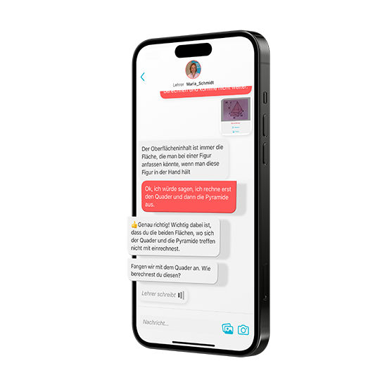 Ein Smartphone, das ein Gespräch anzeigt