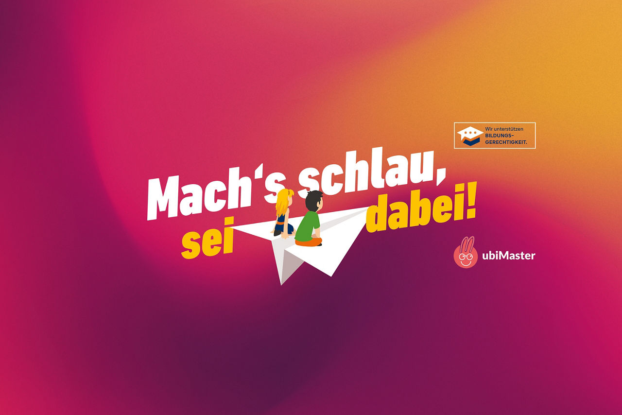 ubiMaster-Logo: "Mach's schlau, sei dabei!"