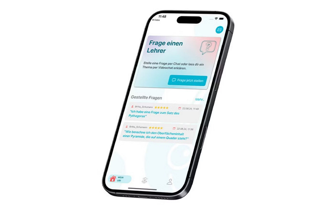 Die ubiMaster-App auf einem SmartPhone