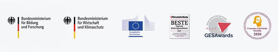 Ubi Master Auszeichnungen Comenius-Siegel ,Bundesministerium für Bildung , Wirtschaftswoche, gecheckt Siegel