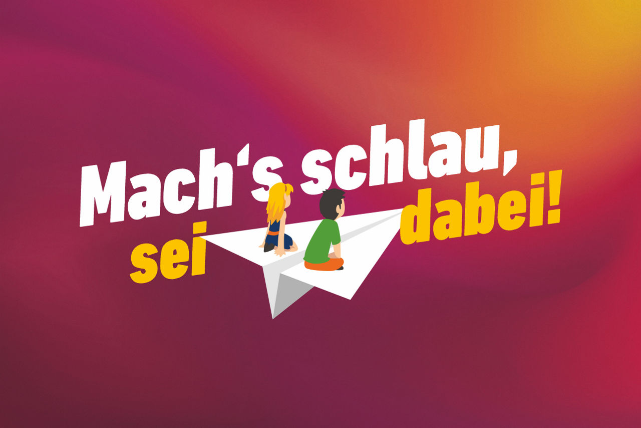 ubiMaster-Logo mit dem Text Mach´s schlau, sei dabei!