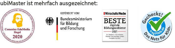 ubiMaster erhält mehrere Auszeichnungen für seine Leistungen.
